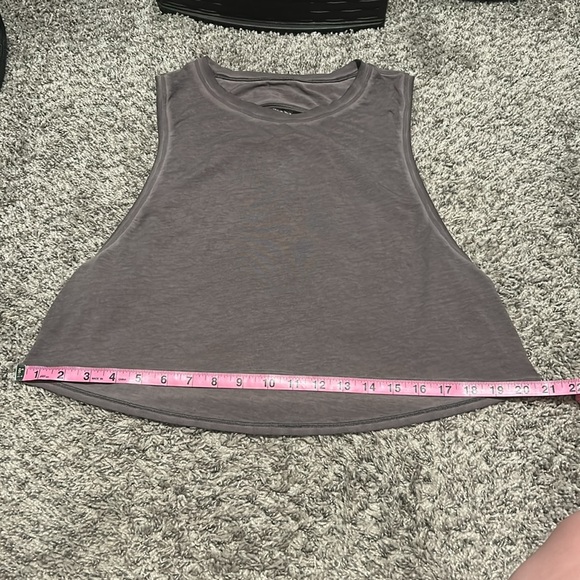 Lululemon Cut Back Muscle Tank Washed Lunar Rock - Picture 2 of 5